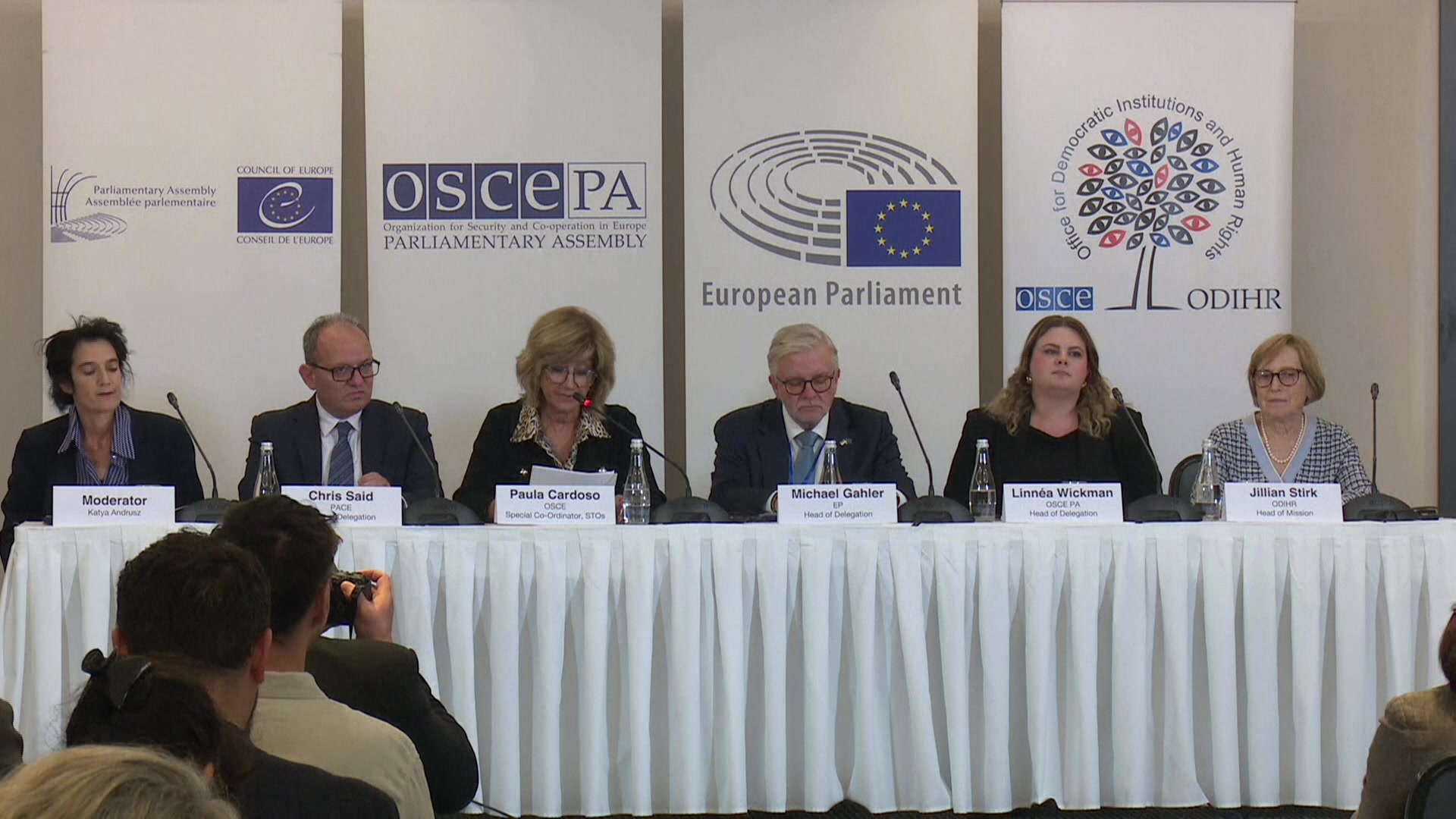 Press conference by the Heads of the IEOM including Michael GAHLER (EPP, DE), Head of the EP delegation